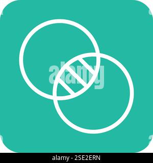 Intersection Vector Icon Design Illustration Stock Vector