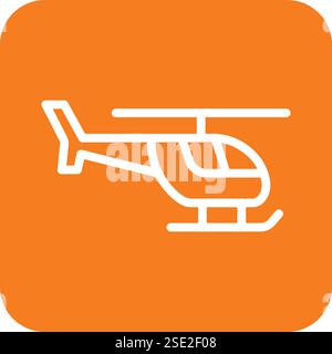 Helicopter Vector Icon Design Illustration Stock Vector