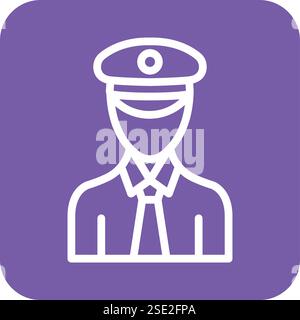 Pilot Vector Icon Design Illustration Stock Vector