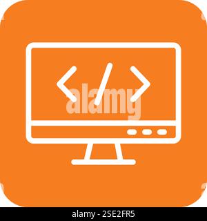 Coding Vector Icon Design Illustration Stock Vector