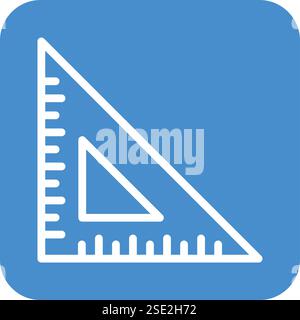 Set square Vector Icon Design Illustration Stock Vector