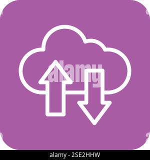 Data transfer Vector Icon Design Illustration Stock Vector
