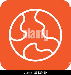 Earth Vector Icon Design Illustration Stock Vector
