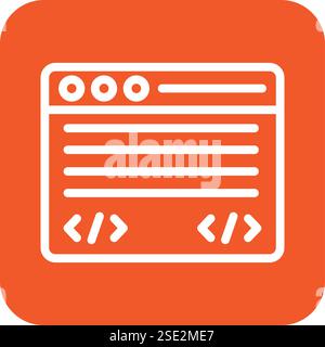 Command line Vector Icon Design Illustration Stock Vector