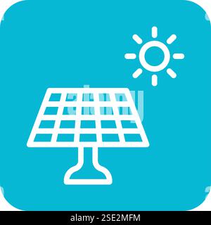 Solar panel Vector Icon Design Illustration Stock Vector
