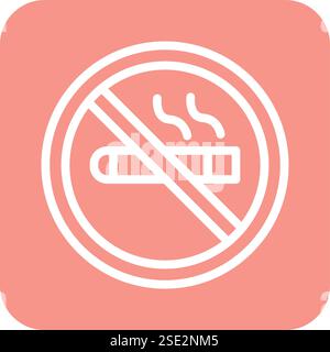 No smoking Vector Icon Design Illustration Stock Vector