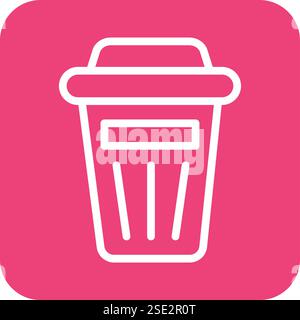 Trash Vector Icon Design Illustration Stock Vector
