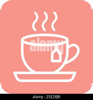 Tea Vector Icon Design Illustration Stock Vector