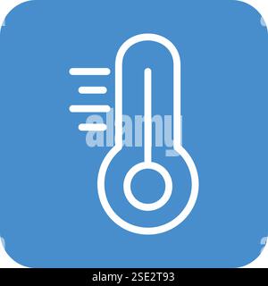 Thermometer Vector Icon Design Illustration Stock Vector