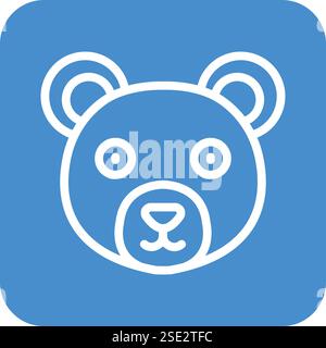 Bear Vector Icon Design Illustration Stock Vector