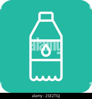 Water bottle Vector Icon Design Illustration Stock Vector