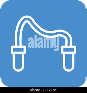 Jumping rope Vector Icon Design Illustration Stock Vector