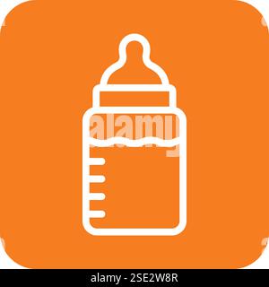 Feeding bottle Vector Icon Design Illustration Stock Vector