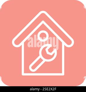 House maintenance Vector Icon Design Illustration Stock Vector