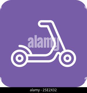 Scooter Vector Icon Design Illustration Stock Vector