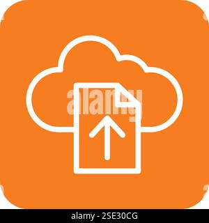 File upload Vector Icon Design Illustration Stock Vector