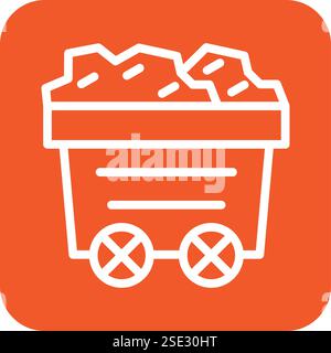 Mine Vector Icon Design Illustration Stock Vector