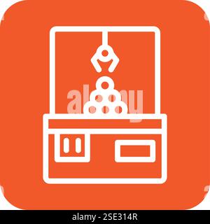 Crane machine Vector Icon Design Illustration Stock Vector