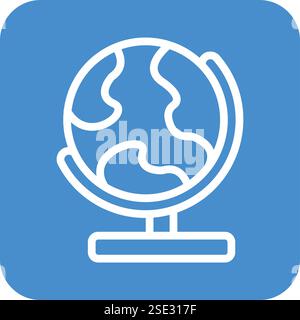 Globe Vector Icon Design Illustration Stock Vector