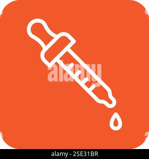 Eye dropper Vector Icon Design Illustration Stock Vector