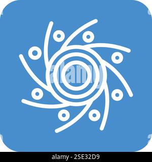 Black hole Vector Icon Design Illustration Stock Vector