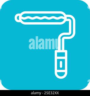 Paint roller Vector Icon Design Illustration Stock Vector
