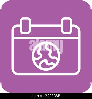 Earth day Vector Icon Design Illustration Stock Vector