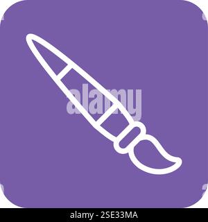 Paint brush Vector Icon Design Illustration Stock Vector
