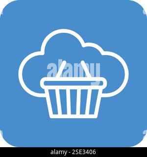 Basket Vector Icon Design Illustration Stock Vector