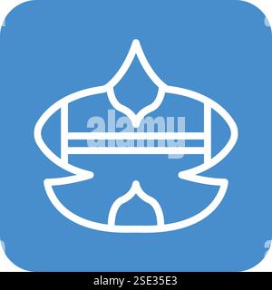 Kite Vector Icon Design Illustration Stock Vector