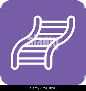 Railway road Vector Icon Design Illustration Stock Vector