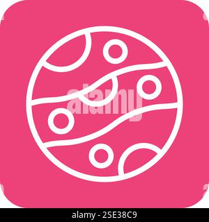 Planet Vector Icon Design Illustration Stock Vector