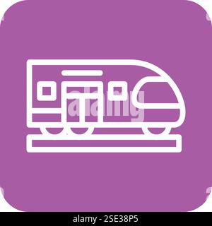 Train Vector Icon Design Illustration Stock Vector