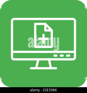 New file Vector Icon Design Illustration Stock Vector