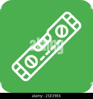 Spirit level Vector Icon Design Illustration Stock Vector