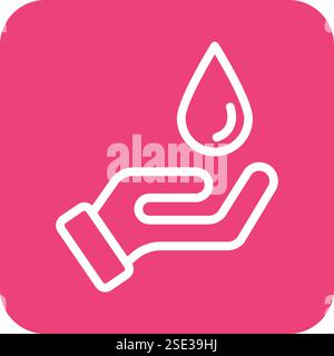 Save water Vector Icon Design Illustration Stock Vector