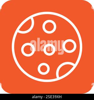 Moon phase Vector Icon Design Illustration Stock Vector