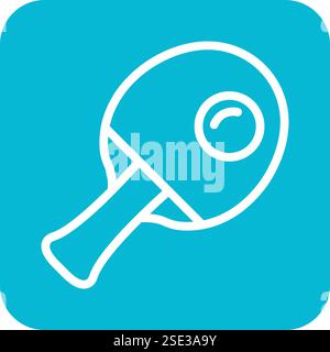 Ping pong Vector Icon Design Illustration Stock Vector