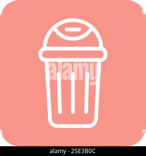 Bin Vector Icon Design Illustration Stock Vector