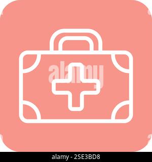 Medical kit Vector Icon Design Illustration Stock Vector