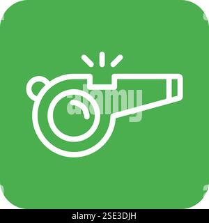 Whistle Vector Icon Design Illustration Stock Vector