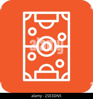 Soccer field Vector Icon Design Illustration Stock Vector