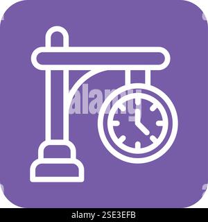 Clock Vector Icon Design Illustration Stock Vector