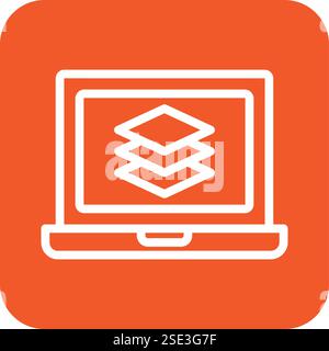 Layers Vector Icon Design Illustration Stock Vector