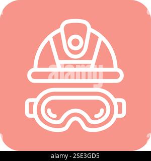 Safety glasses Vector Icon Design Illustration Stock Vector
