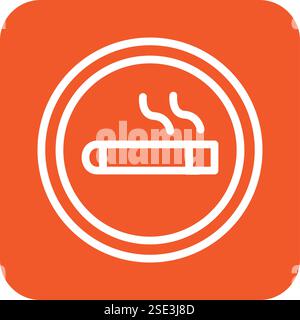 smoking area Vector Icon Design Illustration Stock Vector