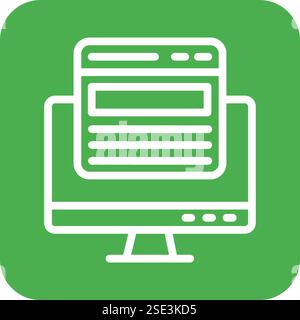 Web page Vector Icon Design Illustration Stock Vector