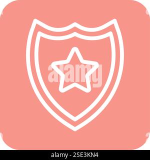 Shield Vector Icon Design Illustration Stock Vector