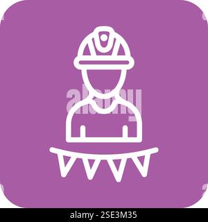 Labour day Vector Icon Design Illustration Stock Vector