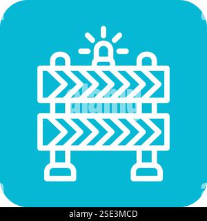 Barrier Vector Icon Design Illustration Stock Vector